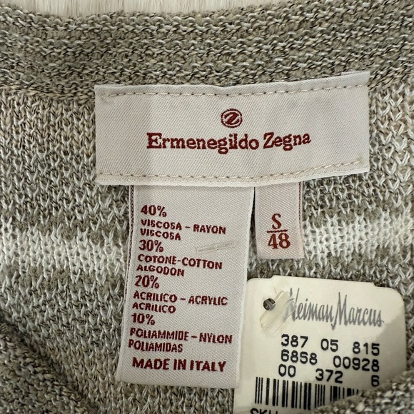 NWT Ermenegildo Zegna Summer Weight Crew Neck Sweater - Picture 4 of 8